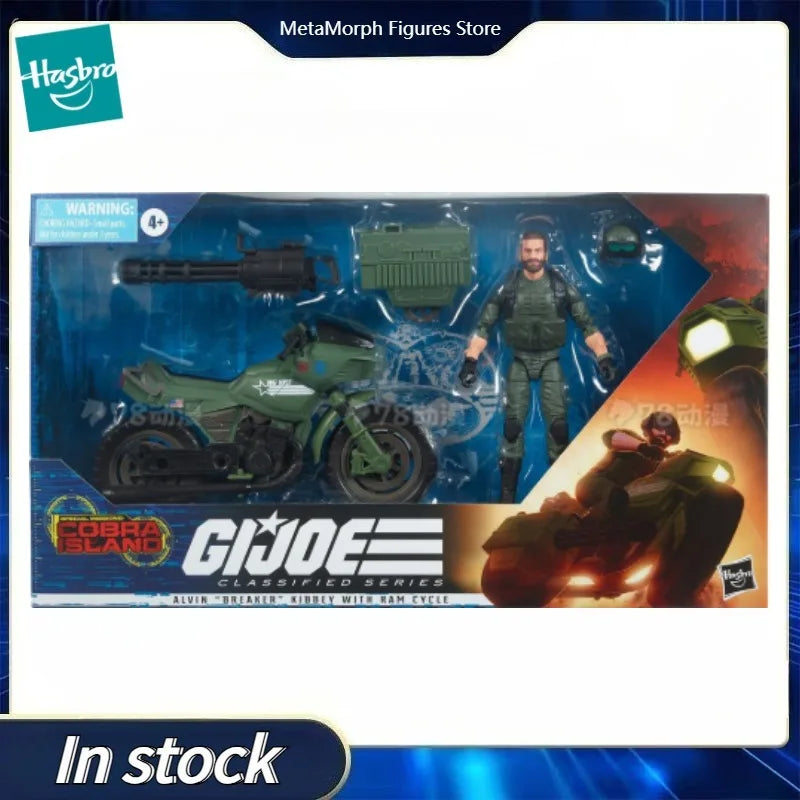 Original Hasbro G.I. Joe Classified Series Alvin “Breaker” Kinney with RAM Cycle Anime Figures Toys Models Collection