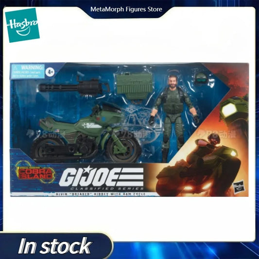 Original Hasbro G.I. Joe Classified Series Alvin “Breaker” Kinney with RAM Cycle Anime Figures Toys Models Collection