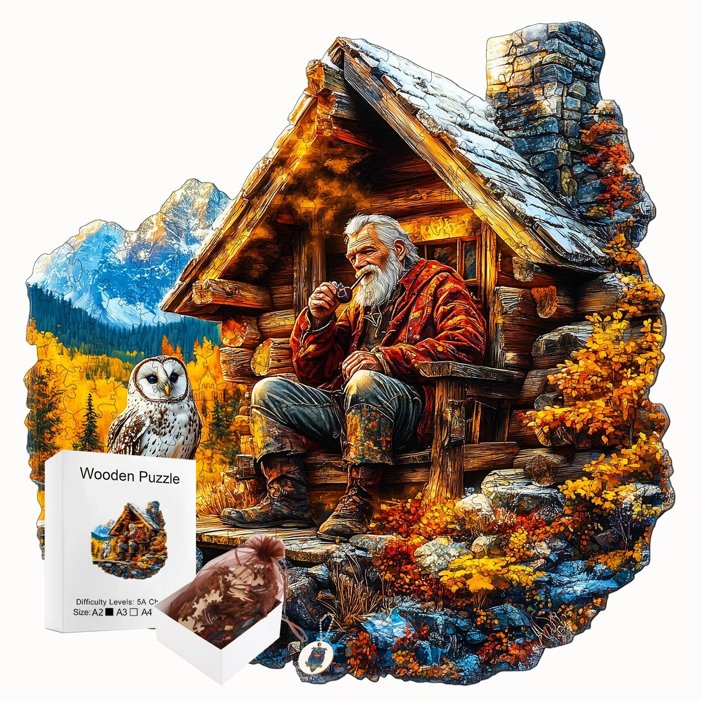 Humans Nature And Animals Wooden Jigsaw Puzzle Romantic Style Wooden Decor Christmas and Halloween Gift Toy for Teen and Kid