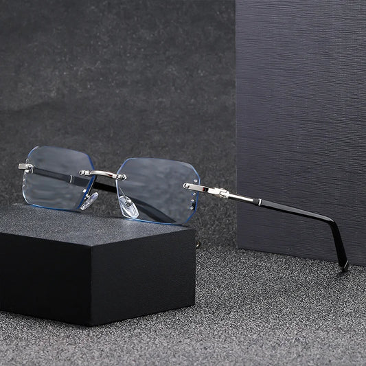 Fashion Frameless Reading Glasses with Precision Cut Lenses Made of Stainless Steel Material Suitable for Both Men and Women