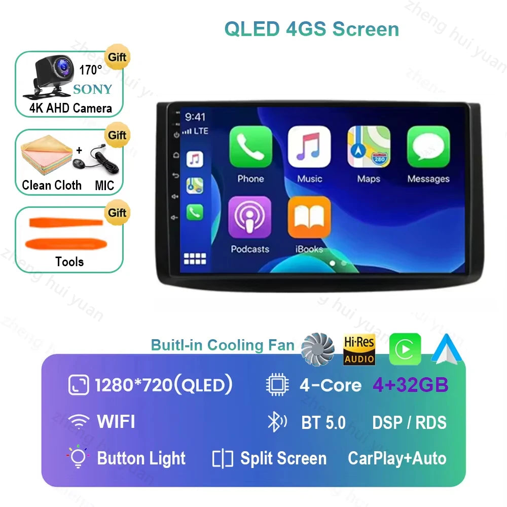 For Chevrolet Aveo T250 2006 - 2012 Nexia 1 2020 2021 - 2022 Android 16 CarPlay Auto Car Radio Multimedia navigation video DVD