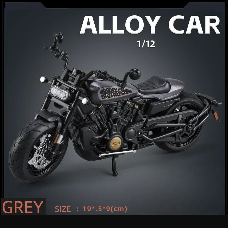 1/12 SportsterS Kawasaki ZX-6R Alloy Cars Models Motorbike Toys Diecast Sound Light Motorcycle Series Model Kids Christmas Gifts