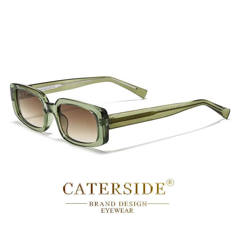 CATERSIDE Vintage Punk Sunglasses Men Classic Polygon Design Sun Glasses Woman Party Outdoor Travel Beach Ideal Choice for Gifts