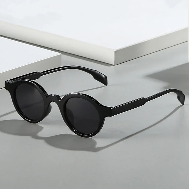 JNPCXI Retro Small Round Women Sunglasses Fashion Gradient Shades UV400 Punk Men Yellow Green Sun Glasses