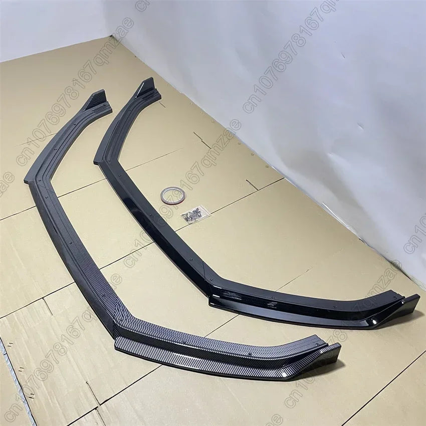 For VW POLO MK5 TSI TGI MPI 2014 2015 2016 2017 Car Front Bumper Lip Spoiler Splitter Diffuser Separator Bodykits Gloss Black