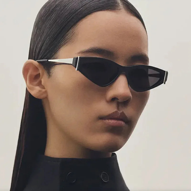 JNPCXI New Ins Popular Fashion Cat Eye Women Sunglasses Shades UV400 Retro Candy Color Men Sun Glasses
