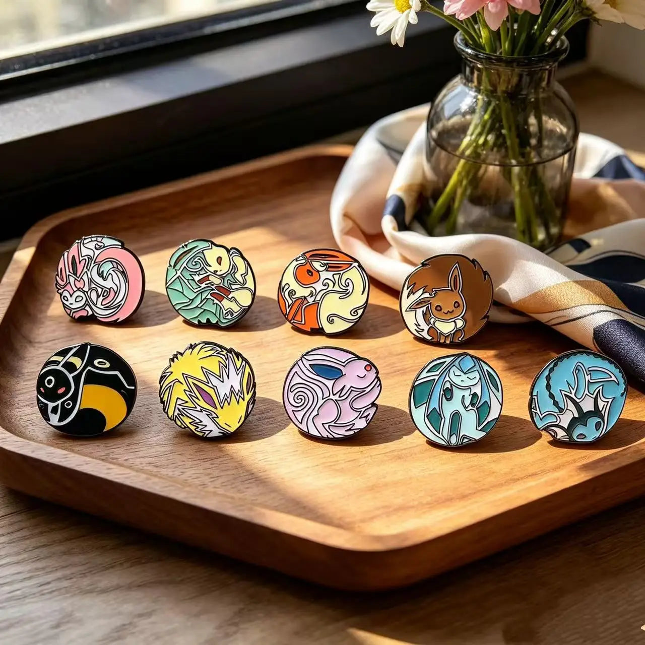 9 PCS Anime Enamel Pins Collect Kawaii Dinosaur Metal Cartoon Brooch Backpack Hat Bag Collar Lapel Badges