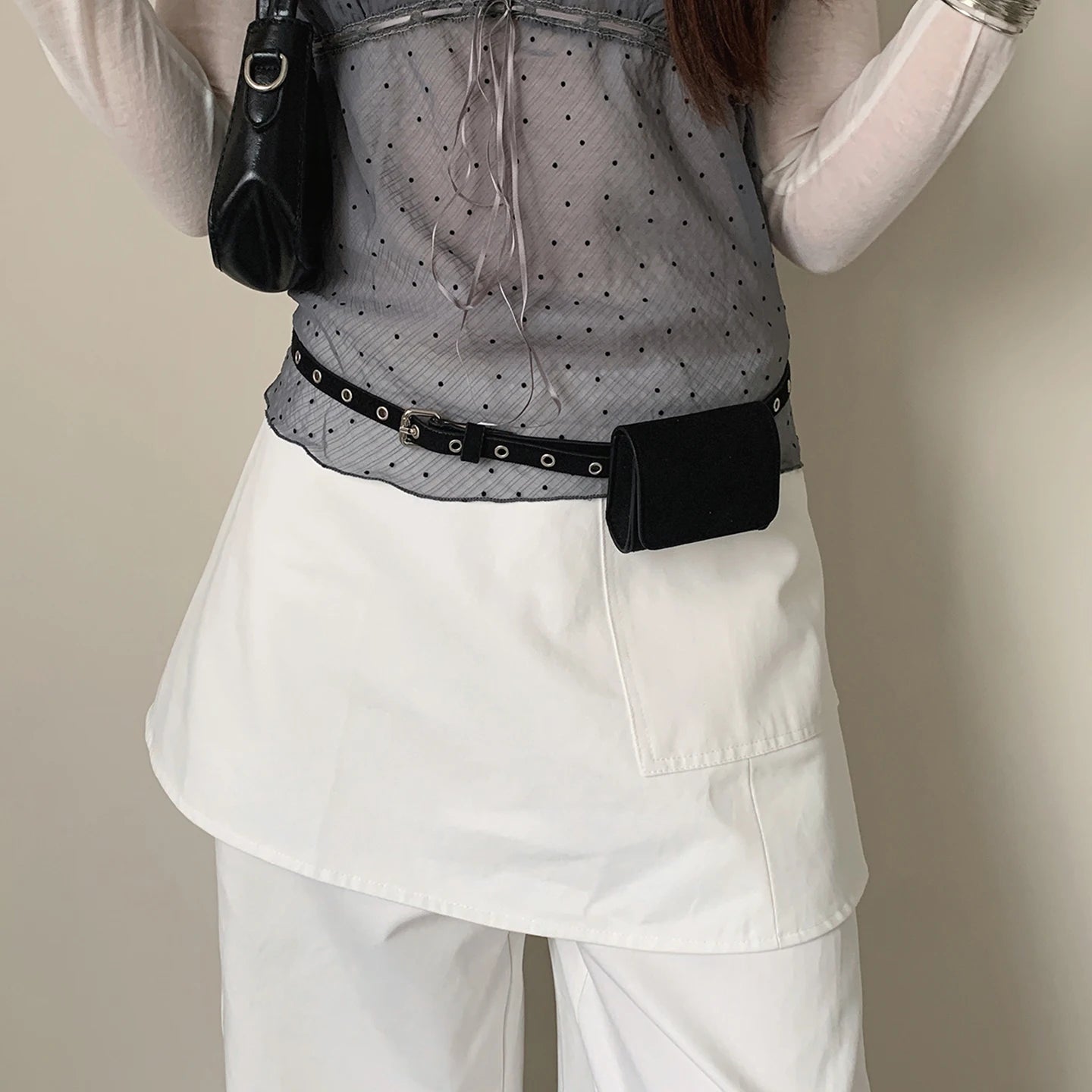 American Retro Suede Belt Waist Pack Decoration Niche Match Skirt Jeans Accessories Korean Style Belt