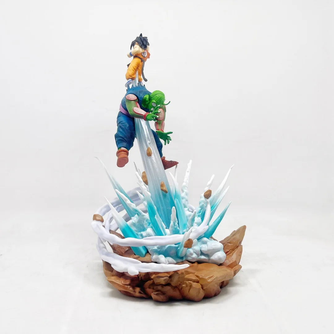 10 inches Dragon Ball Anime Figures Piccolo Vs Son Goku Battle Figurine Statue