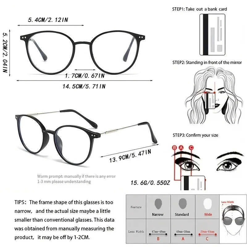 Stylish Millennial ultra-light material metal round frame blue blocking glasses for both men and women