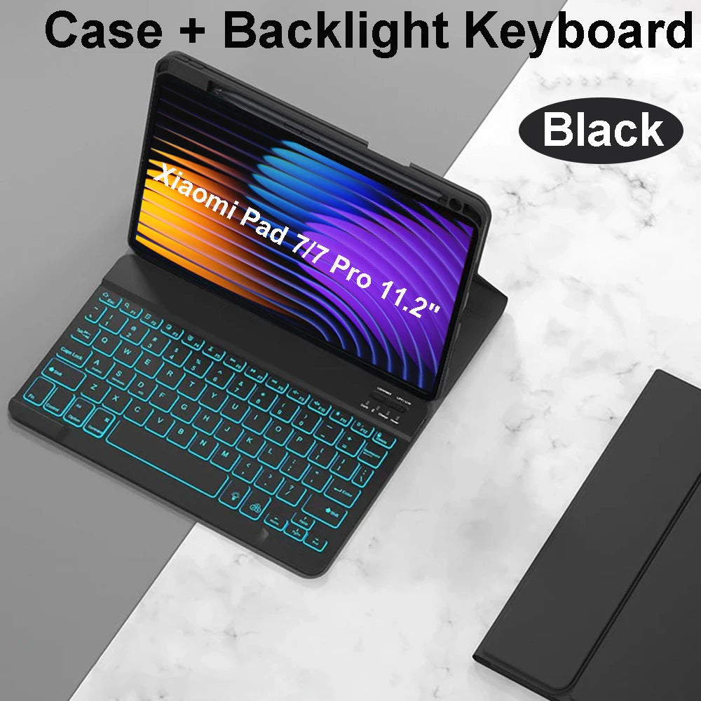 Xiaomi Pad 7 11.2 inch, Backlight Keyboard+ Case Xiaomi Multi-Language Keyboard