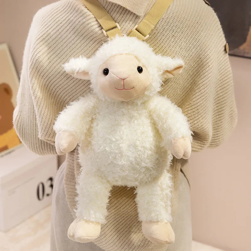 1Pc 40CM Lovely Plush Sloth Alpaca Lemur Elephant Plush Backpack Toy Cute Animal Shoulders Bag Lions Rabbit Giraffe Nice Gift