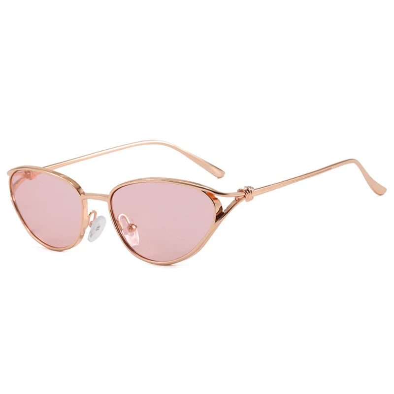 JNPCXI New Retro Metal Cat Eye Sunglasses Women Fashion Gradient Shades UV400