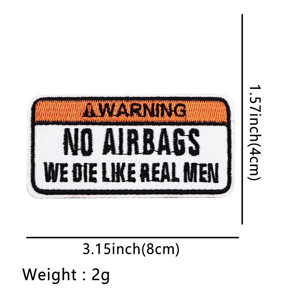 Warning Signs Patch NOTICE Iron On Patches For Clothing Stickers Quotes Embroidered Patches On Clothes DIY Clothes Stripesigns