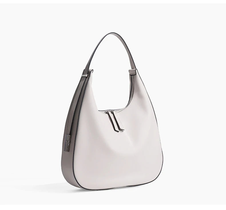 2026 new women's Retro Waxed Genuine Leather Tote Bag Female large capacity Underarm Shoulder Bag Designer Luxury Brand Handbag