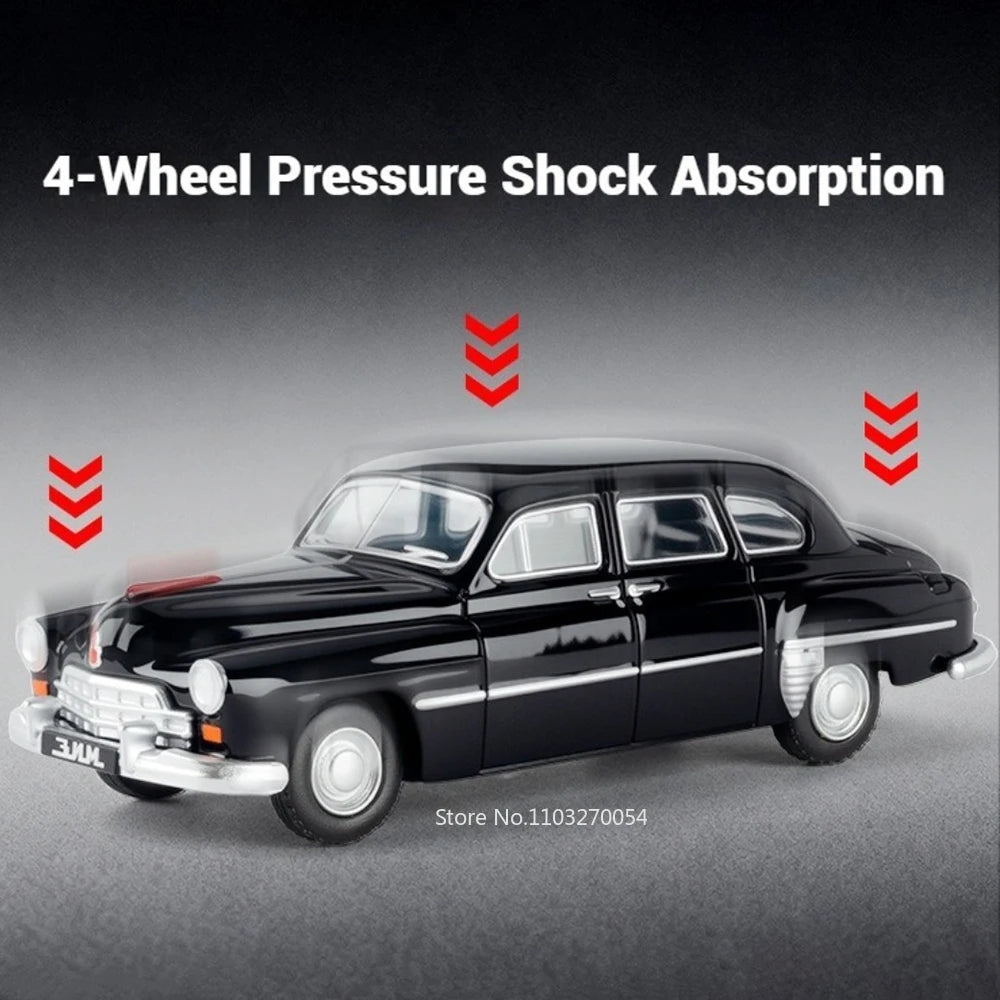 1:64 GAZ-24 GAZ-12ZIM Alloy LADA 2105 2101 Diecast Model Series Four Wheel Suspension Miniature Vehicle Children's Holiday Gifts