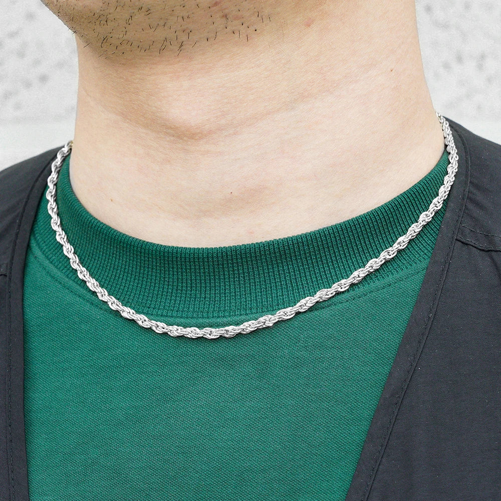 New Hip Hop Cross Pendant Necklace Strap Men 4mm Rhinestone Tennis Chain Iced Out Necklace Punk Jewelry Women Fashion Gift