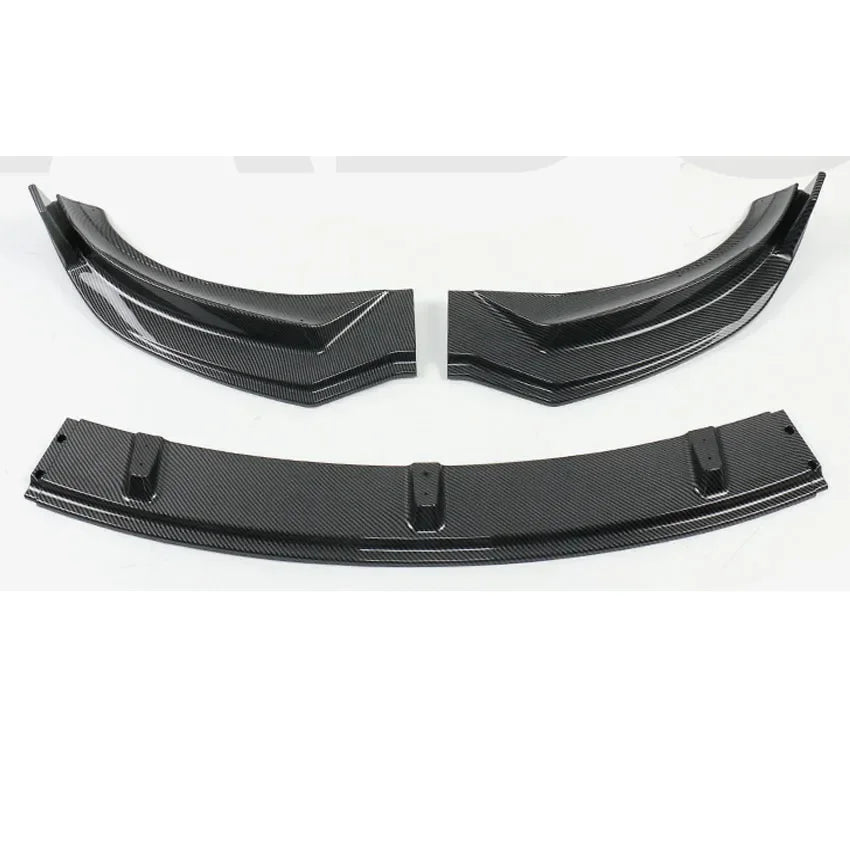 For Tesla Model 3 2017-2020 Front Bumper Lip Splitter Chin Diffuser Body Kit Spoiler Deflector Tuning Accessories Gloss Black