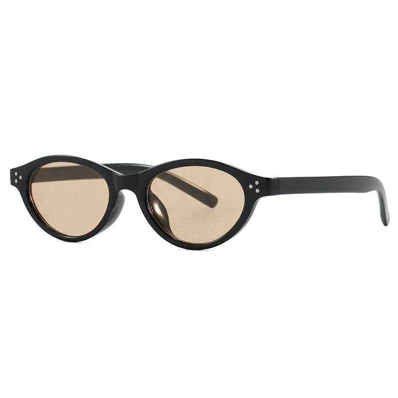 JNPCXI Retro Cat Eye Sunglasses Fashion Trendy Small Frame Sunglasses Punk Cat Eyes Sun Shade Sun Protection Glasses