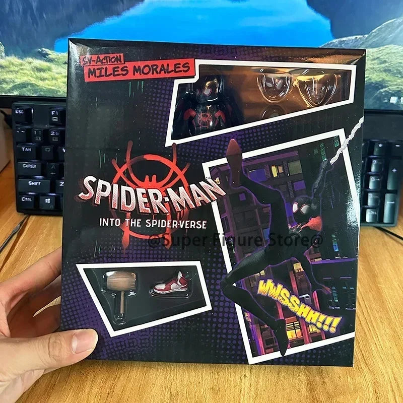 Miles Sentinel Peter Parker Sv Spider Verse Noir Action Figures PVC Collects 03