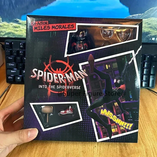 Miles Sentinel Peter Parker Sv Spider Verse Noir Action Figures PVC Collects 03