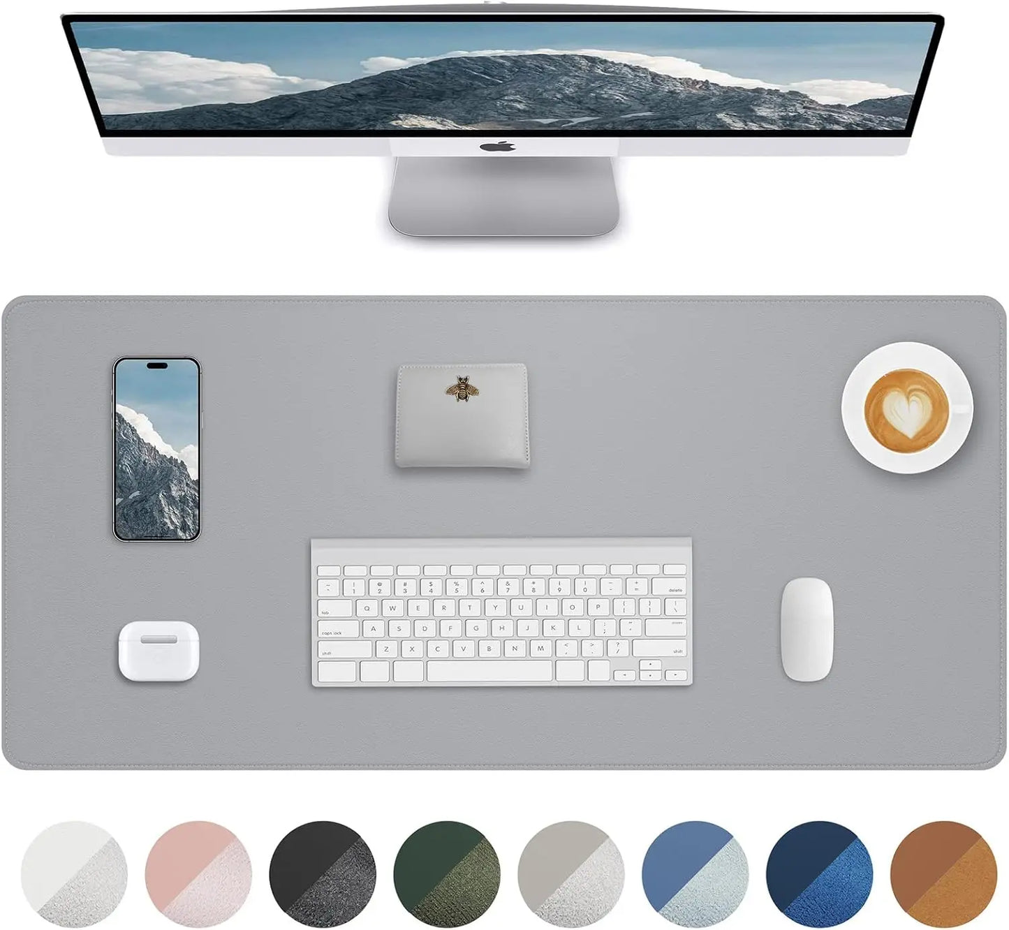 Large Mouse Pad Office Desk Pad Protector Non-Slip Waterproof Easy To Clean Desk Mat Computer Mat Gaming Mouse Pad