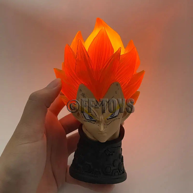 55CM Anime Dragon Ball Vegeta Figure Replaceable Head Vegeta Figurine PVC Action Figures GK Statue Collection Model Toys Gifts