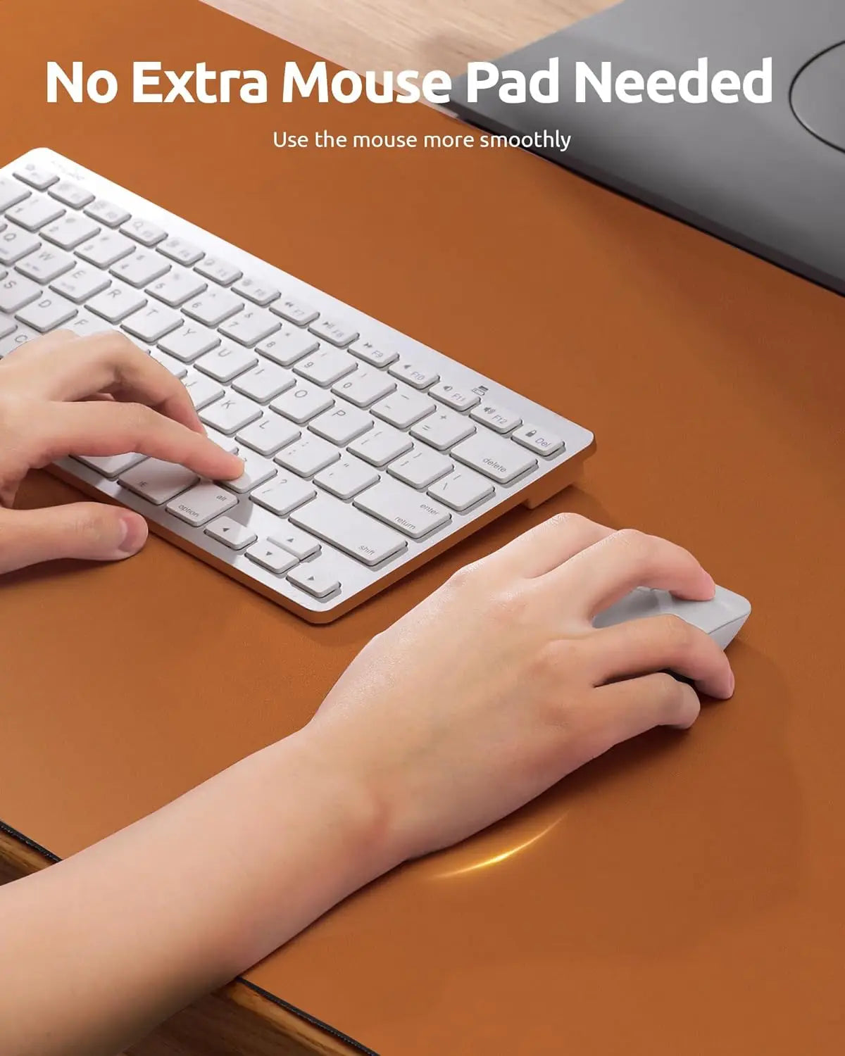 Office Desk Mat, Leather Desk Pad Protector, Large Mouse Pad, Non-Slip PU Leather Waterproof Desk Blotter, Laptop Desk Pad