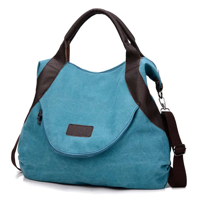 Women Shoulder Bag Large Handbag Canvas Travel Bags Crossbody Vacation Bag
