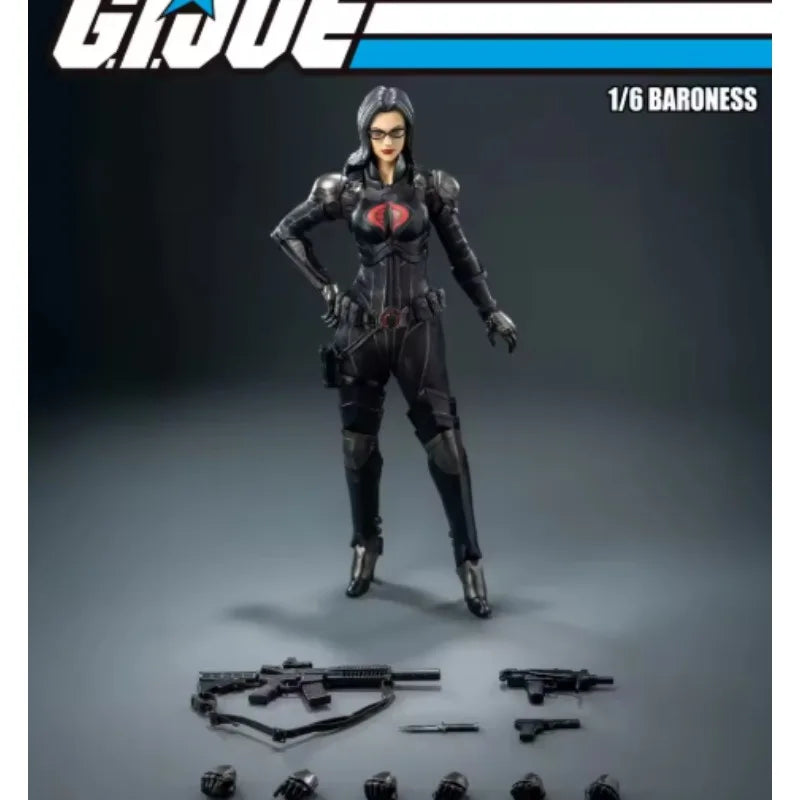 Original Hasbro Threezero FigZero G.I. Joe Series 1/6 BARONESS Action Toy Figure Mode Ornaments