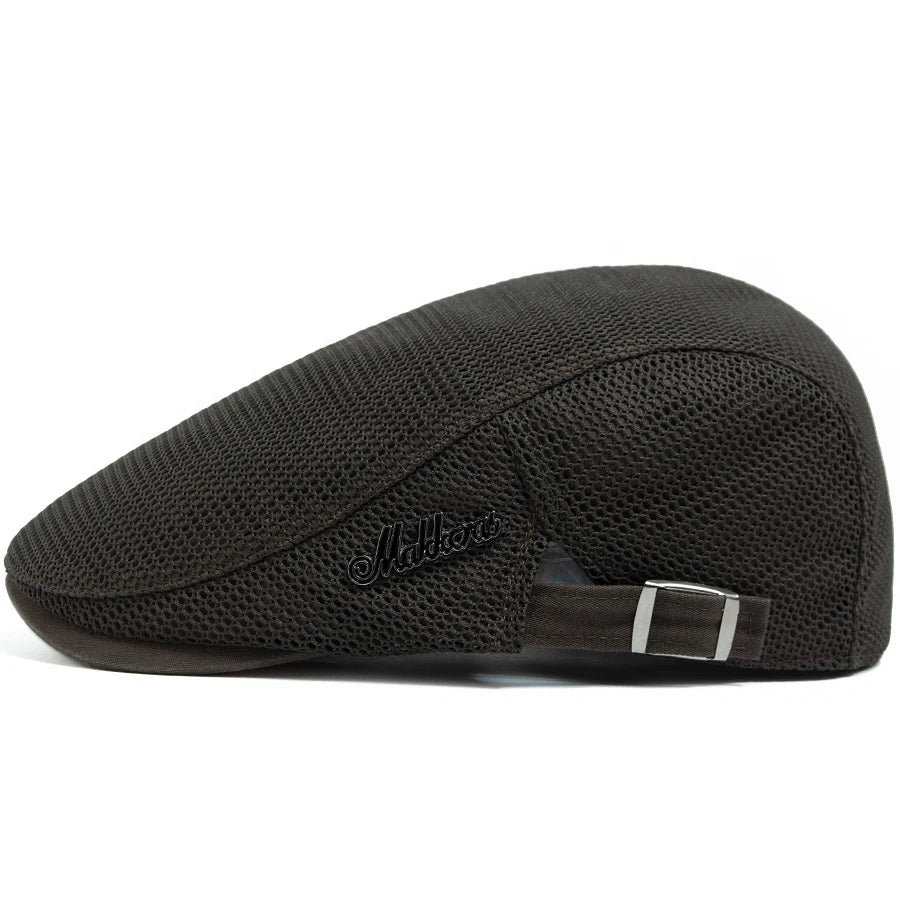 Fashion Men Beret Summer Breathable Mesh Flat Cap Outdoor Casual Women Sun Visor Hat Vintage Newsboy Caps Female Berets Unisex