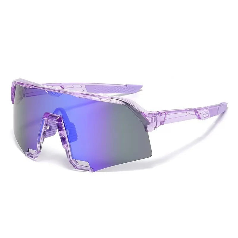 2PCS Cycling Sunglasses Mountaineering Goggles Women and Man Outdoor Bicycle Windproof Shades Glasses