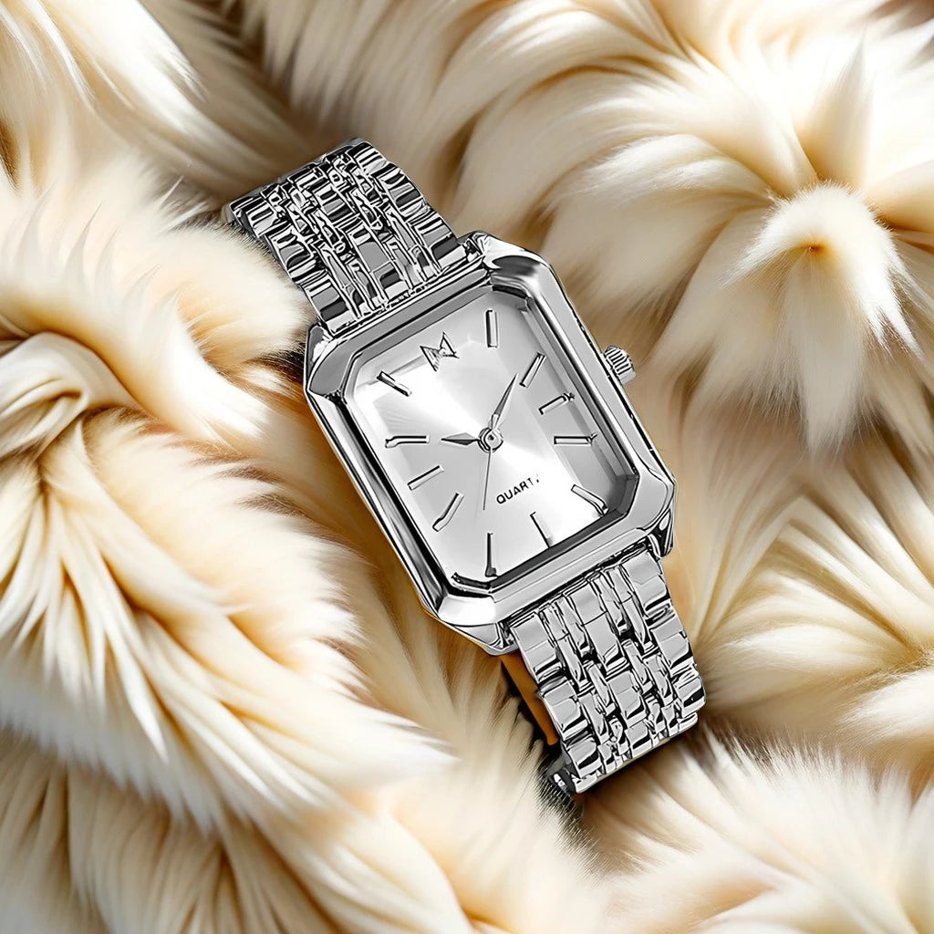 Fashion Women's Watches Gold Steel Strap Luxury Ladies Quartz Wristwatches Qualities Female Roman Scale Clock relógio feminino