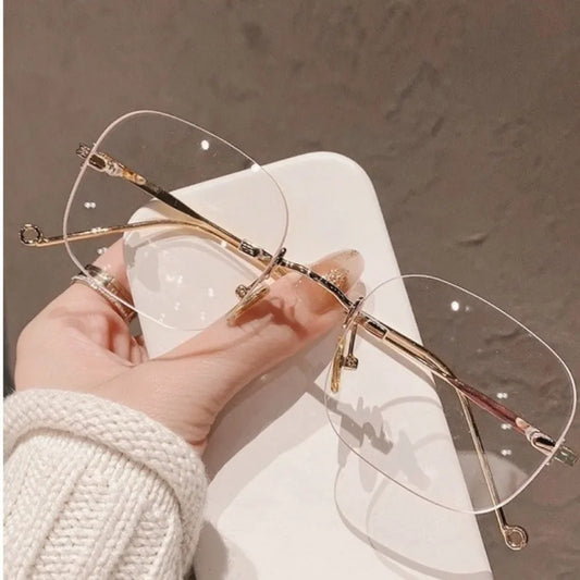 Anti Radiation Eyeglass For Woman Men Rimless Glasses Anti Blue Light Eyewear