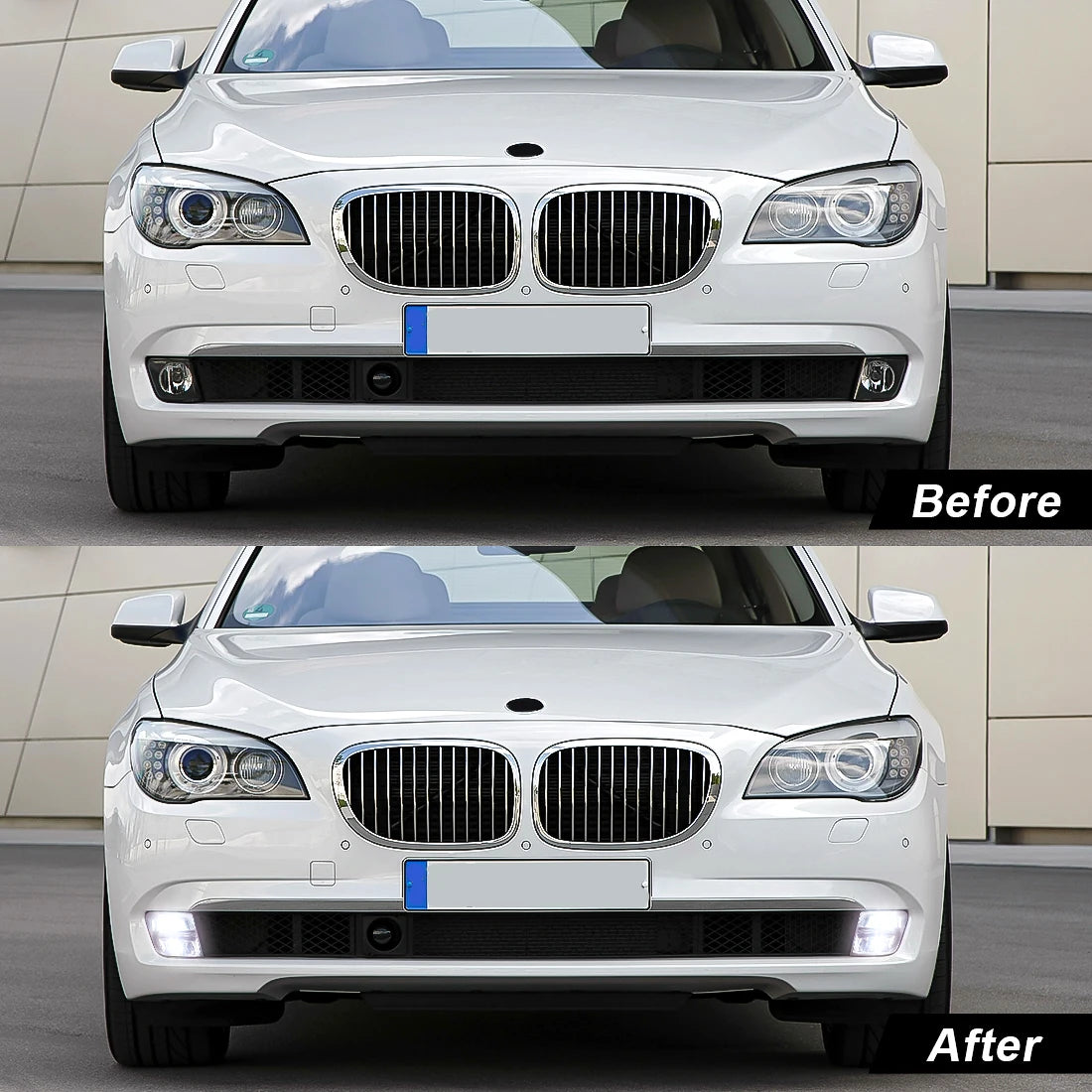OE: 63177311288 63177311287 For BMW 7 Series F01 F02 F03 730i 740i 750i 760i Car LED Fog Lamps Front Bumper Driving Lights 12V