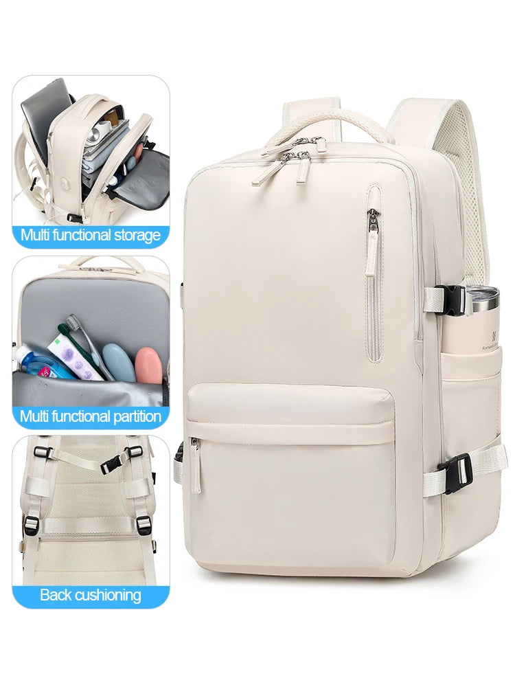 SWISS Backpack Multifunction Travel Backpack Shoe Storage Multilayer Luggage Bag