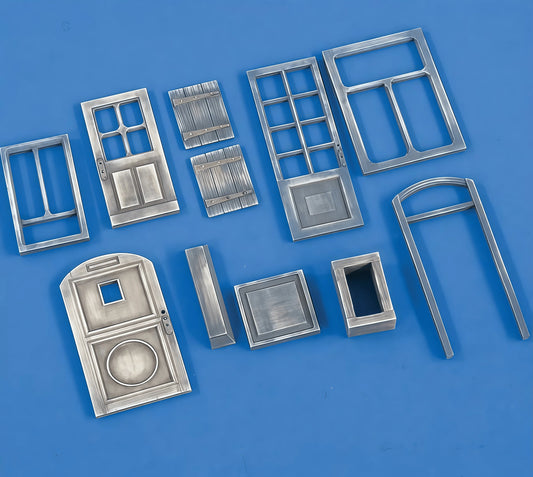 Precision 1/35 Resin Model Kit GK, Unpainted Door and Window Models for Model Scenes