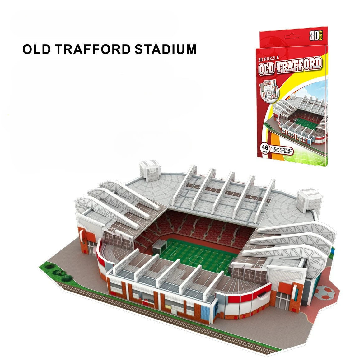 3D Stadium Puzzle Bernabeu Camp Nou Anfield Stadium  League Football Stadium Model, Famous Buildings Children's 3d Puzzle Toys