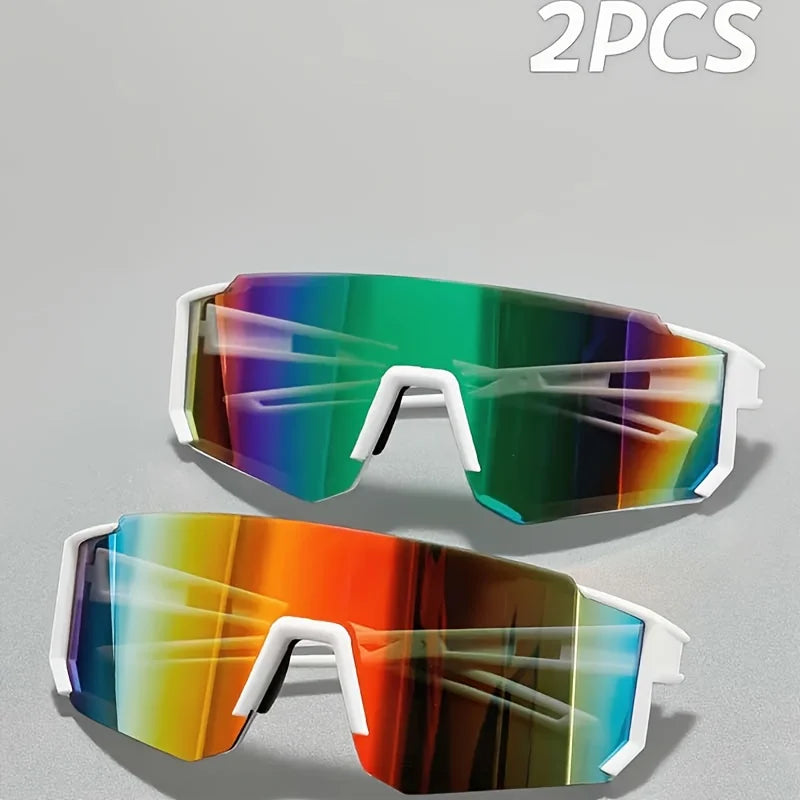 2pcs European and American Style Unique Fashion Glasses Suitable for Various Styles Unisex Eyewear