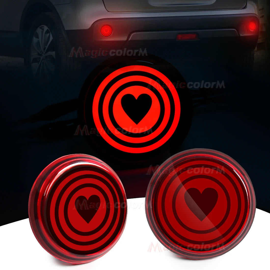 For Toyota Corolla 2008 2009 2010 LED Rear Bumper Reflector Lights For Nissan Qashqai X-Trail Brake Running Lamp Car Accessories