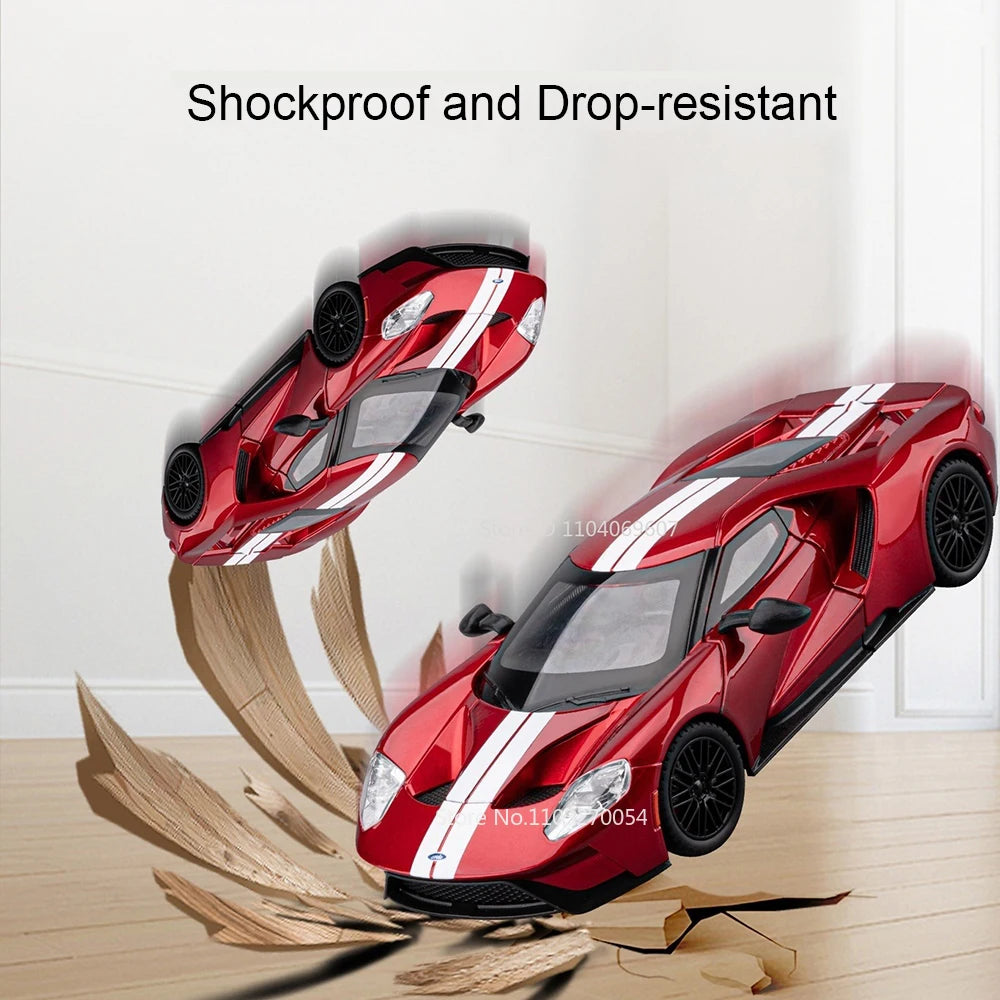 1:24 GT MC20 Alloy Diecast Supercar Toys Models Sound Light Pull Back Shock Absorption Miniature Vehices Friend's Holiday Gifts