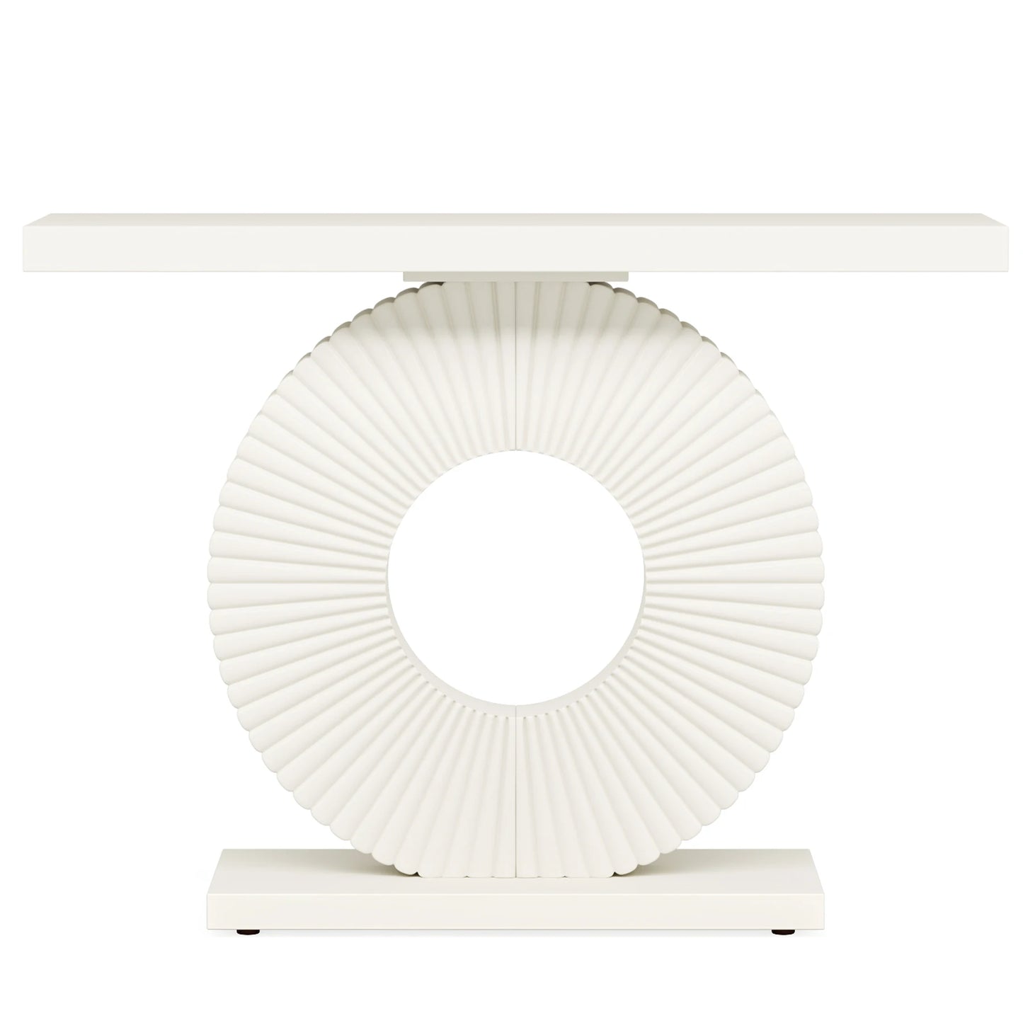 Tribesigns Modern Console Table w/ Geo Base, 40" Wood Entryway Table Sofa Table