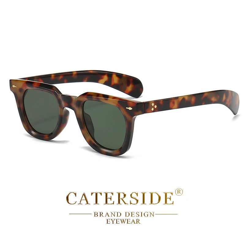 CATERSIDE Fashion Retro Sunglasses for Men Punk Brand Design Sun Glasses for Women Outdoor Beach Travel Glasses Summer Style