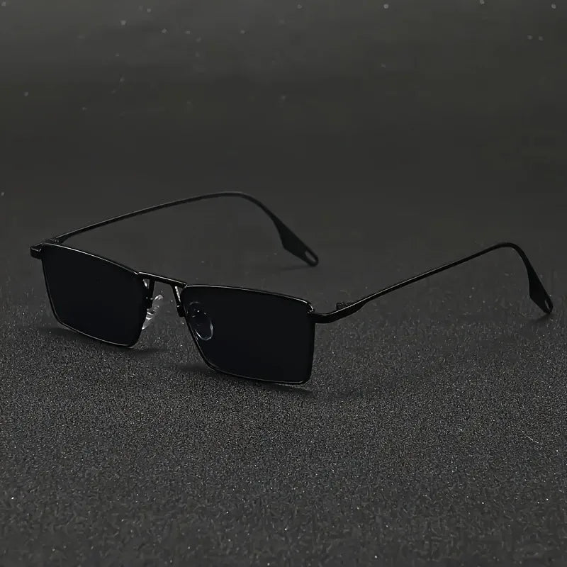 Chic Women's Rectangular Metal Fashion Glasses  for Daily Wear，Commuting, Vacations & College Parties