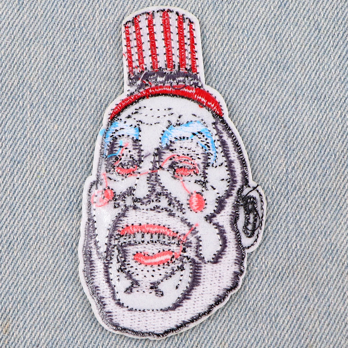 Funny Clown Embroidery Patches For Clothing Patches For Clothes Halloween DIY Iron on Patch On Clothes Stickers