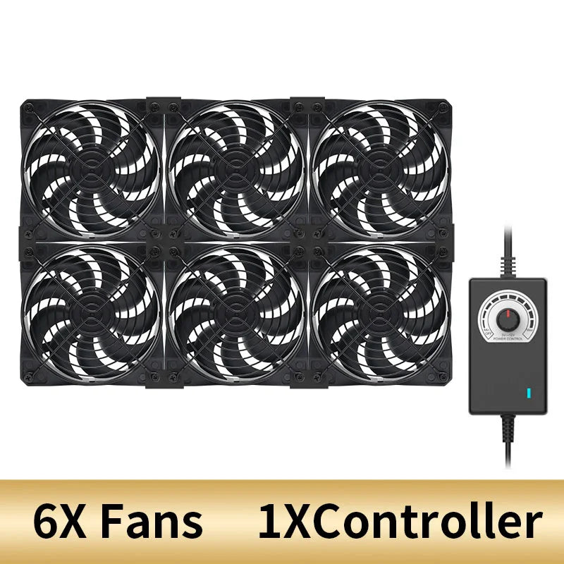 EU Plug 120mm 3000RPM Cooling Fan 12V/220V Mining, Server, Cabinet, Workstation