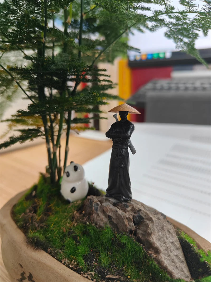 50mm Resin Mini Figures Model Ancient Japanese Chinese Ninja Samurai Warriors