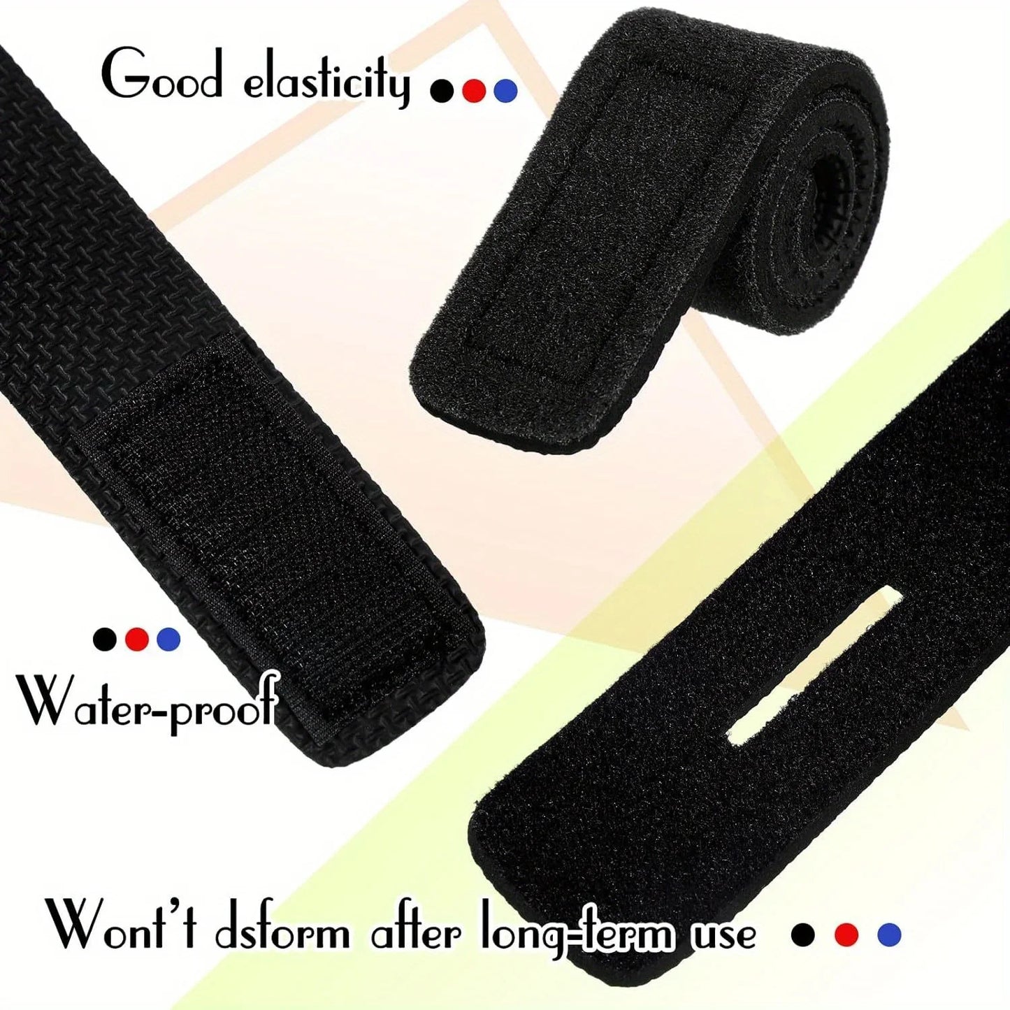 2/5/10Pcs Fishing Rod Belts Ties Spinning Rods Straps Holders Fly Rods Telescopic Fishing Tackle Accessories Fixing Strap Ropes