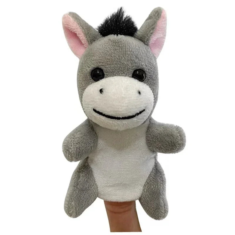 New Hand Puppet Plush Toy Cartoon Animal Family Finger Puppet Role Play Tell Story Cloth Doll Educational Toys For Children Kids