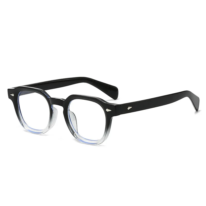 JNPCXI New Fashion Anti Blue Light Eyeglasses Frame Women Vintage Rivet Oval Women Men Luxury Leopard Prescription Glasses